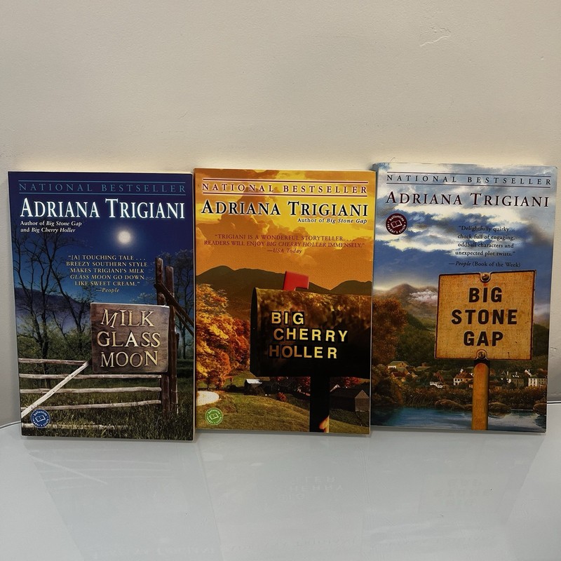 Adriana Trigiani Book Lot Big Stone Gap Cherry Holler Milk Glass Moon Paperback gallery