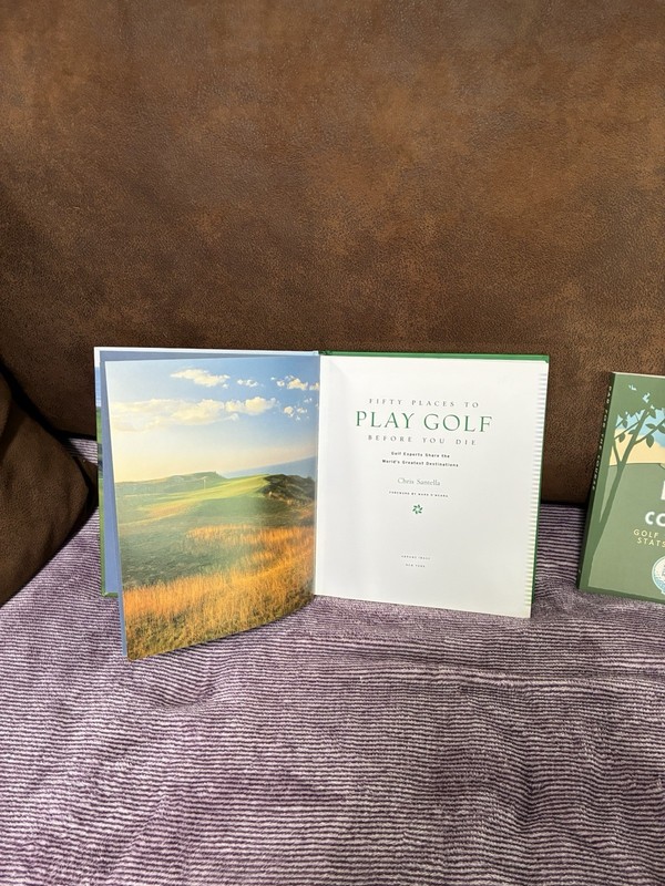 Lot:2 Golf Books:Fifty Places To Golf Before You Die&Par For The Course LikeNew gallery