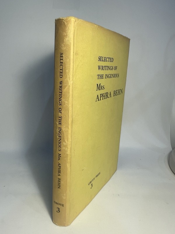 RARE 1st ED Selected Writings Aphra Behn Grove Ed. '50 Feminism Literature gallery