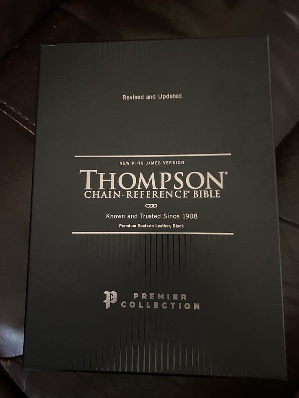 Thompson Chain-Reference Bible NKJV Premium Goatskin Leather New NIB