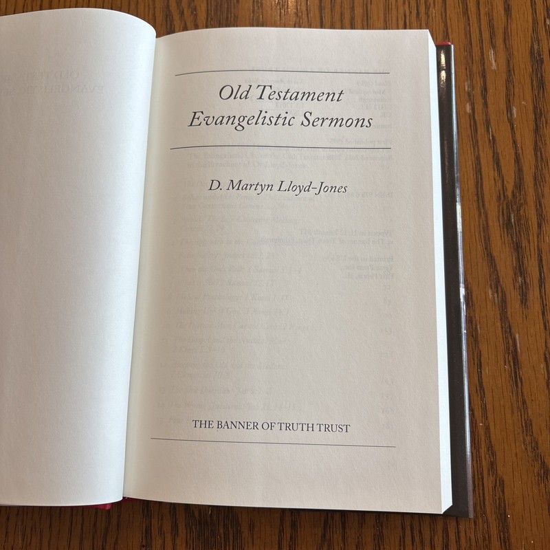 Old Testament Evangelistic Sermons by D. Martyn Lloyd-Jones HBDJ gallery