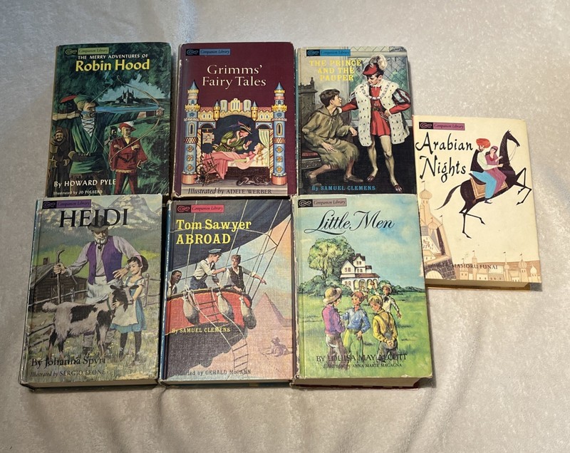 Vintage Companion Library Classic Books – Lot of 7 Books (2-in-1)