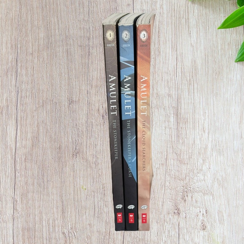 Amulet Books Series by Kazu Kibuishi Graphic Novels Preowned VGC Books 1, 2, 3 gallery