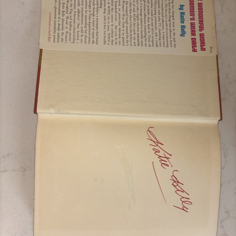 Autographed 1972 Wonderful World of Women’s Wear Daily HC DJ Fashion Collectible gallery