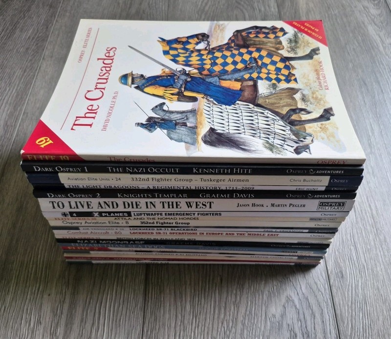 18 Osprey Military history illustrated paperback book LOT mixed series gallery