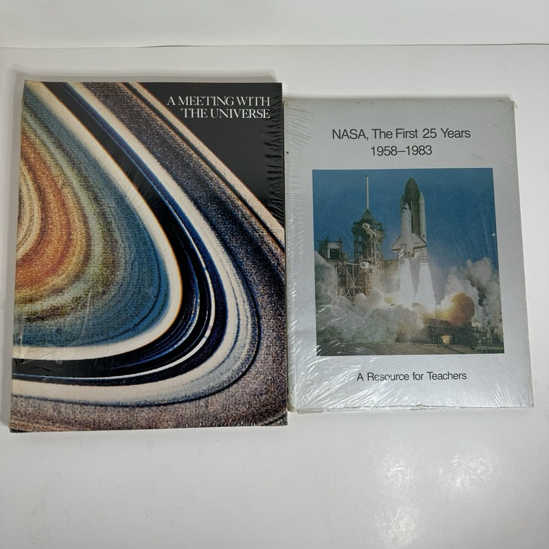 NASA A Meeting With The Universe Book Nasa The First 25 Years Book Lot Discover
