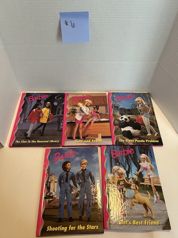Barbie and Friends Book club series; lot of 5 books. Grolier. Hardcover. 90s 6