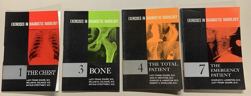 Vtg EXERCISES IN DIAGNOSTIC RADIOLOGY Vols 1,3,4,7 Chest,Bone, Total Patient+