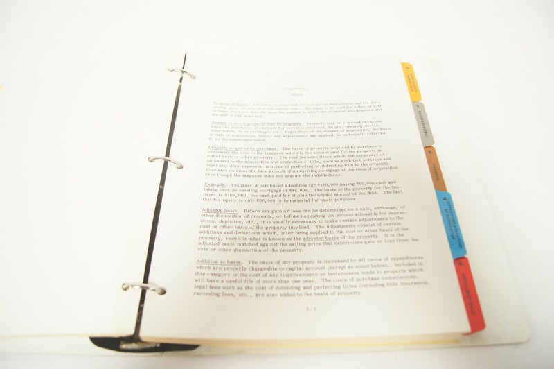 Income Tax Factors of Real Estate Investment Abraham Green 3 Ring Binder Book gallery