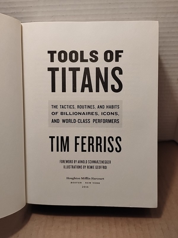 Tools of Titans by Tim Ferriss - 2016 - 1st Edition 1st Printing Hardcover gallery