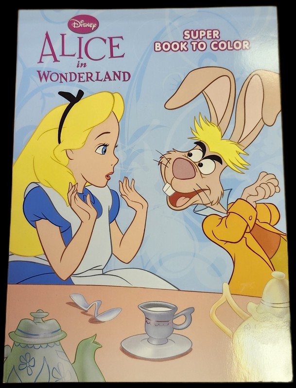 DISNEY ALICE IN WONDERLAND COLORING BOOKS (64 PAGES EACH) FREE SHIPPING USA gallery