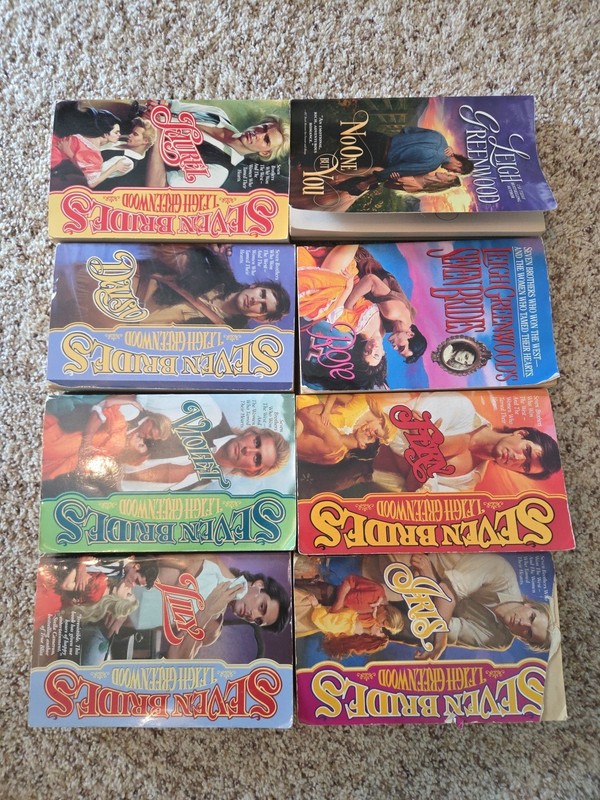 Complete Set Series – Lot of 8 Seven Brides books by Leigh Greenwood 0-7
