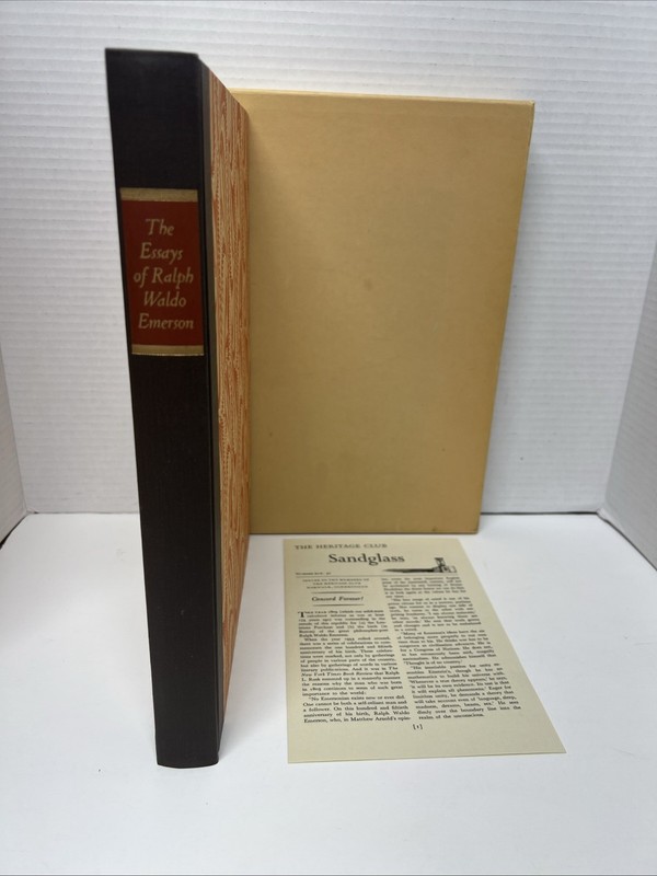 The Essays of Ralph Waldo Emerson – Heritage Press – HC w/Slipcase – 1962