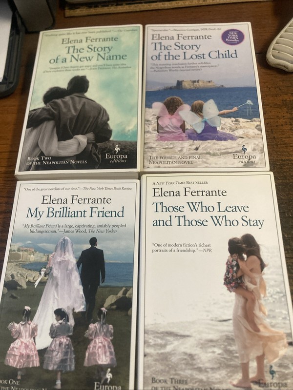 Elena Ferrante Lot Neapolitan Novels Complete Series Set 4 Books Europa 1-4