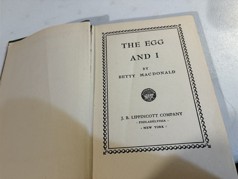 1946 hardcover, The Egg and I, 22nd impression, Betty MacDonald gallery