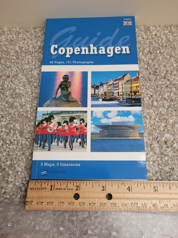 GUIDE TO COPENHAGEN - ENGLISH - 96 PAGES, 151 PHOTOGRAPHS -TROJABORGS FORLAG gallery