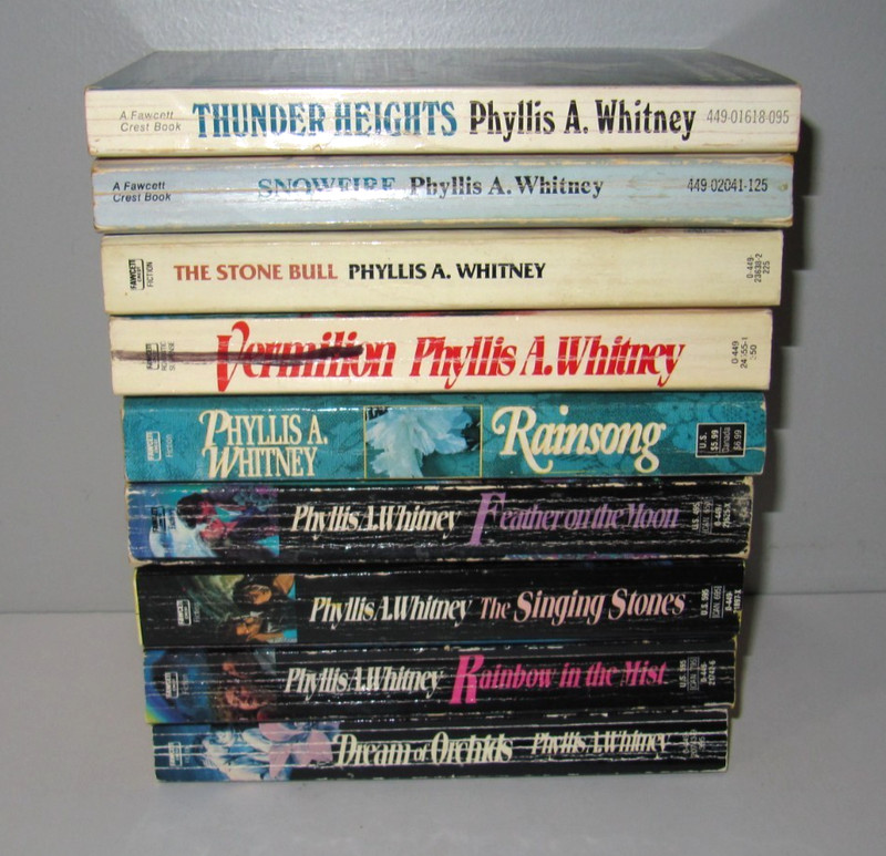 Lot of 9 Phyllis A. Whitney books PB vintage gothic gallery