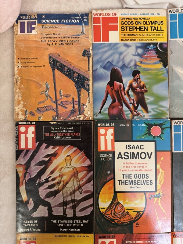 Worlds of If Science Fiction (19 Issue Lot) 1968-1974 Illustrated English Asimov gallery
