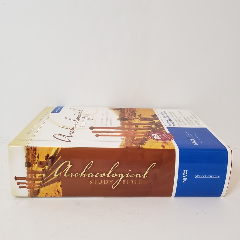 Zondervan Archaelogical Study Bible NIV Hardcover Book W/Software Disc 2005 gallery