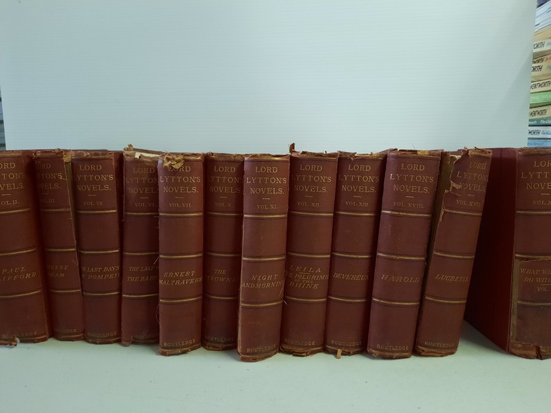 Lord Lytton’s Novels 12 Volumes 1877 Vintage Hardcovers