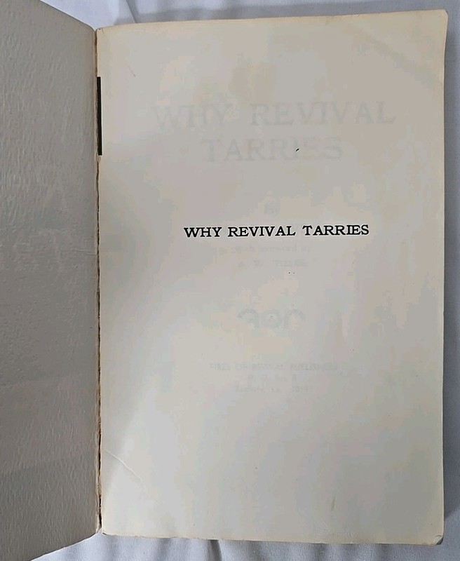 Why Revival Tarries By Leonard Ravenhill Vintage 1972 Christian Theology Prayer gallery