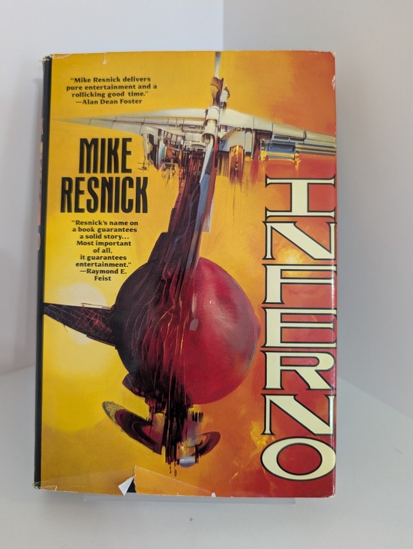 Inferno by Mike Resnick First Edition 1993 Galactic Comedy Trilogy HC TOR Sci-fi