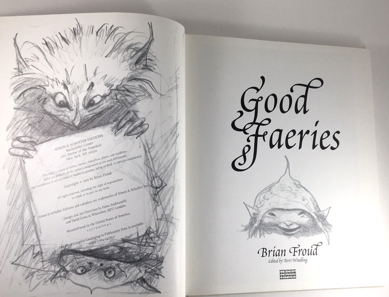Good Faeries Bad Faeries Brian Froud c1998 HC Gr8 4 Art Framing 2-in-1 Book gallery