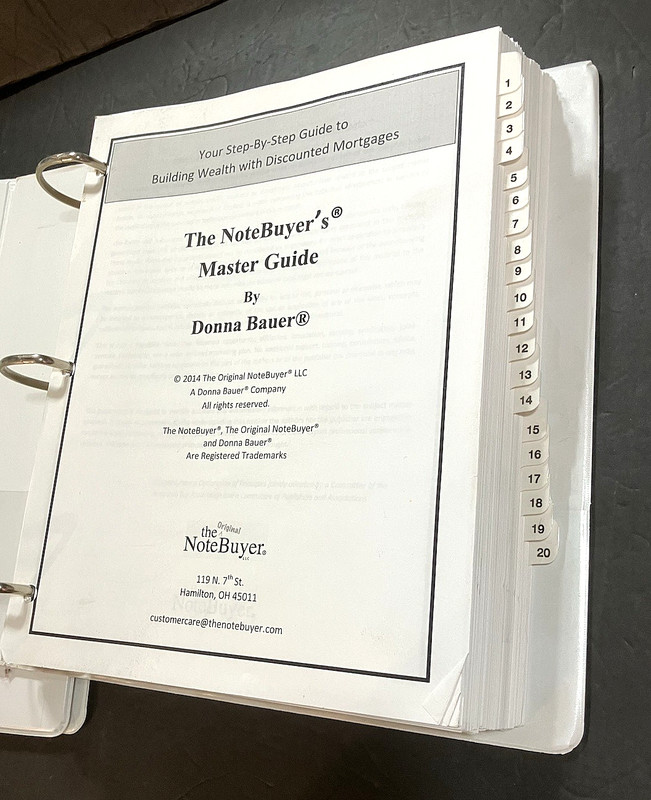 Donna Bauer The Original Note Buyers Master Guide Financial Advisor Real Estate gallery