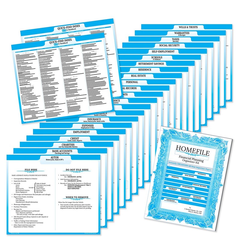 HOMEFILE: Financial Planning Organizer Kit – paperback Martin, J. Michael|Ma…