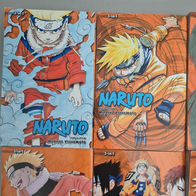 Naruto 3-in-1 Vols 1-15 Lot Of 5 Masashi Kishimoto VIZ Orange Shonen Jump gallery