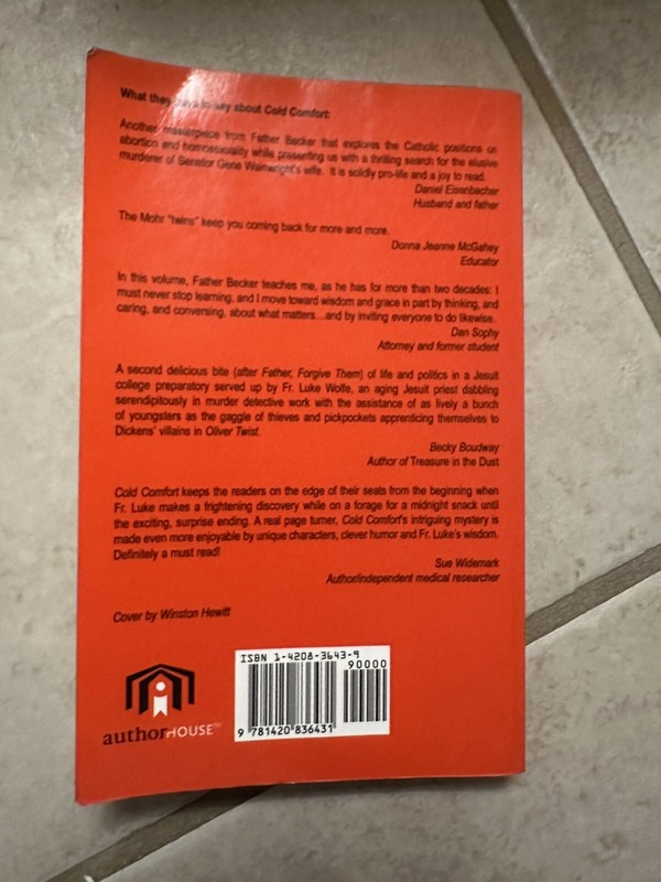 John Becker - Cold Comfort (Paperback 2005) Signed gallery