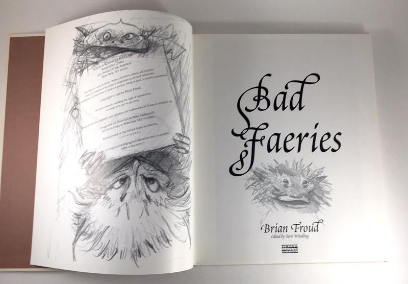 Good Faeries Bad Faeries Brian Froud c1998 HC Gr8 4 Art Framing 2-in-1 Book gallery