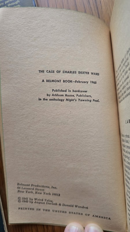 SOME NOTES ON H P LOVECRAFT August Derleth 1959, Plus 2 1st Edition HP Lovecraft gallery