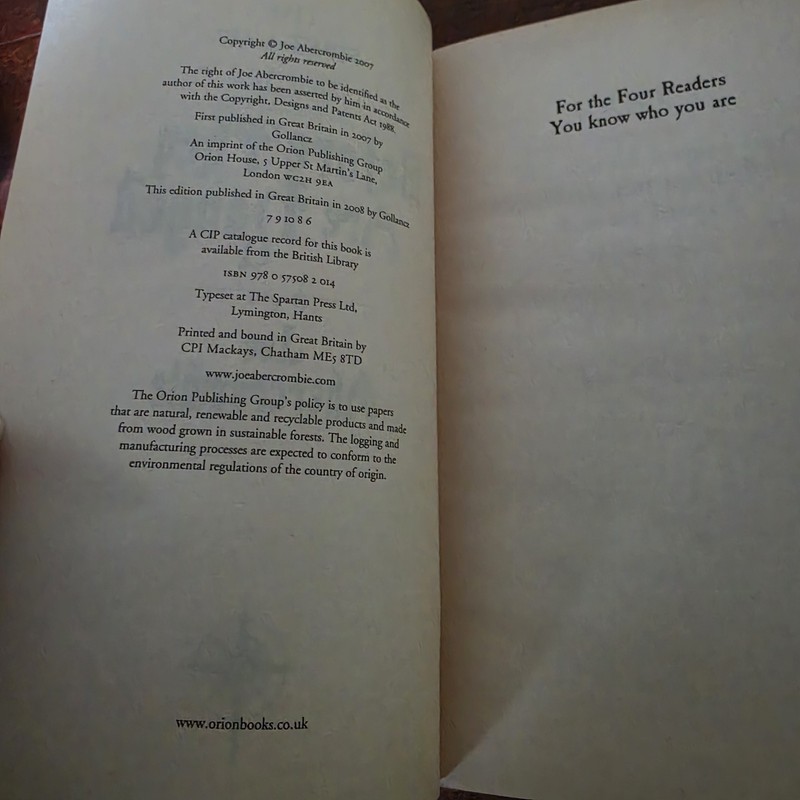 Before They Are Hanged (The First Law: Book Two) By Joe Abercrombie Paperback gallery