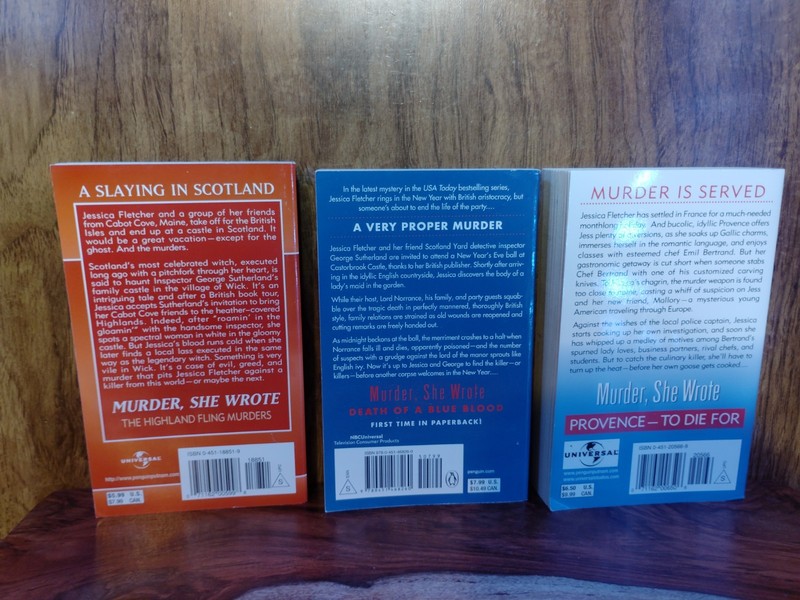 Lot 3 Murder She Wrote PB Jessica Fletcher Donald Bain Mystery Set gallery