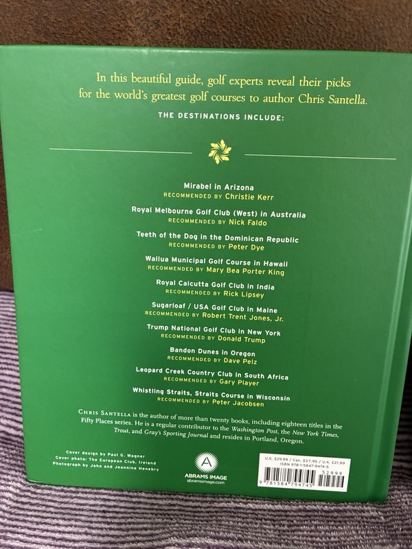 Lot:2 Golf Books:Fifty Places To Golf Before You Die&Par For The Course LikeNew gallery