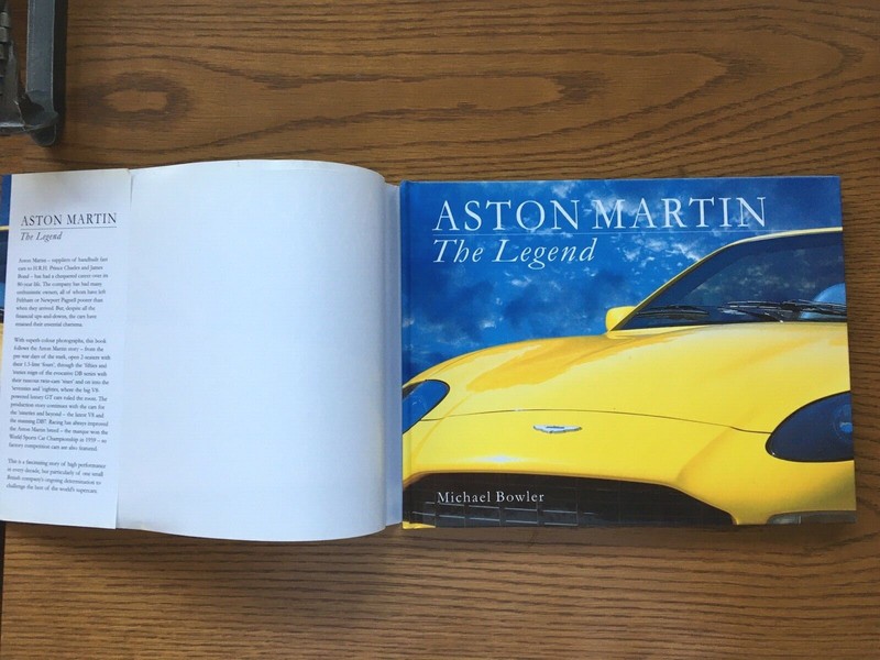 Aston Martin: The Legend by Michael Bowler, Hard Cover with sleeve gallery