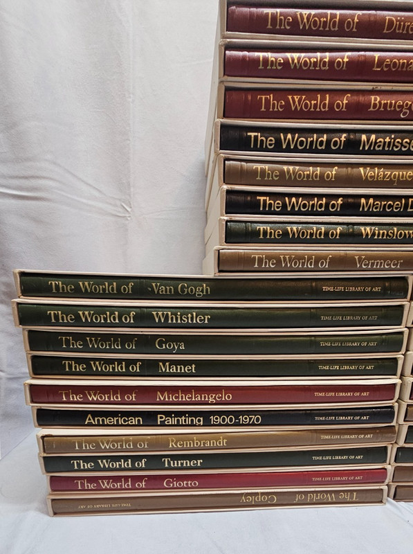 1967 Complete Set of 28 Time Life Library of Art Hardcovers w/Slip Covers-USED gallery
