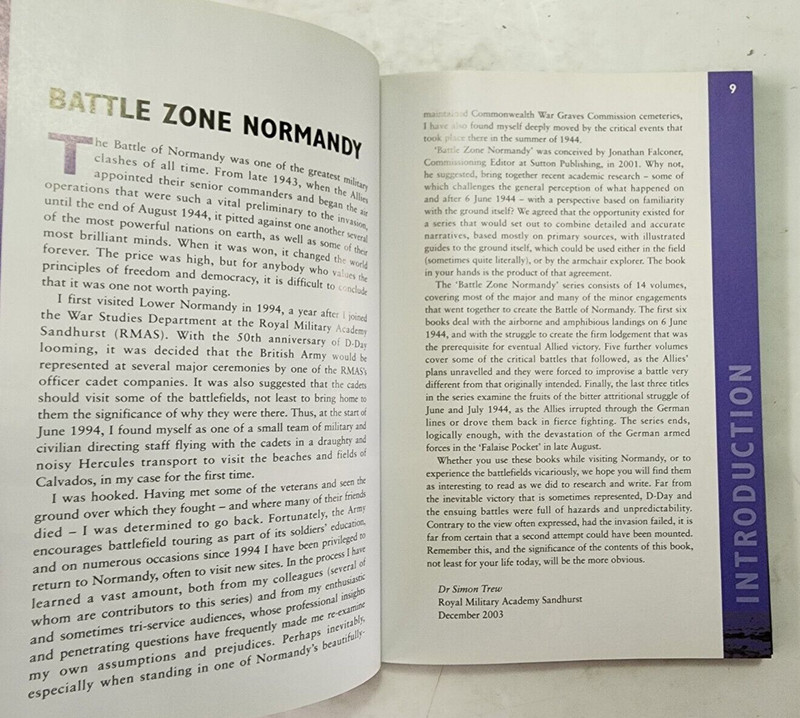 Lot of 3 Battle Zone Normandy book series Sutton Publishing books 5, 13 & 14 gallery