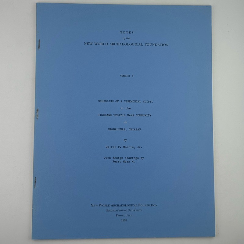 Notes Of The New World Archaeological Foundation Provo 1-6 Archaeology Research gallery