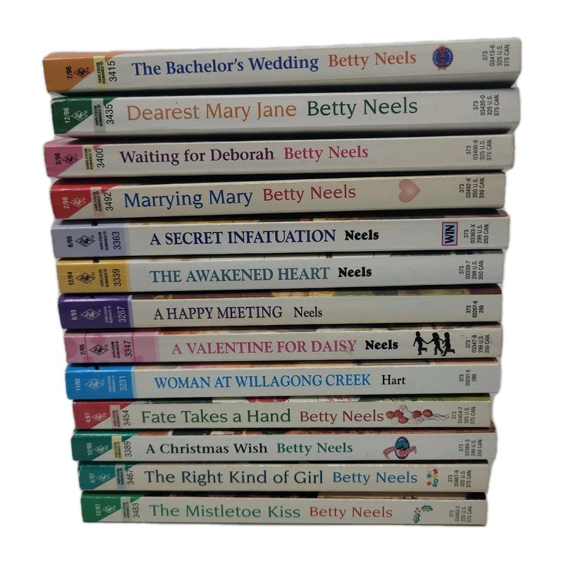 Vintage Harlequin Romance Book Lot 13 Betty Neels Paperbacks 1990’s Bundle lot