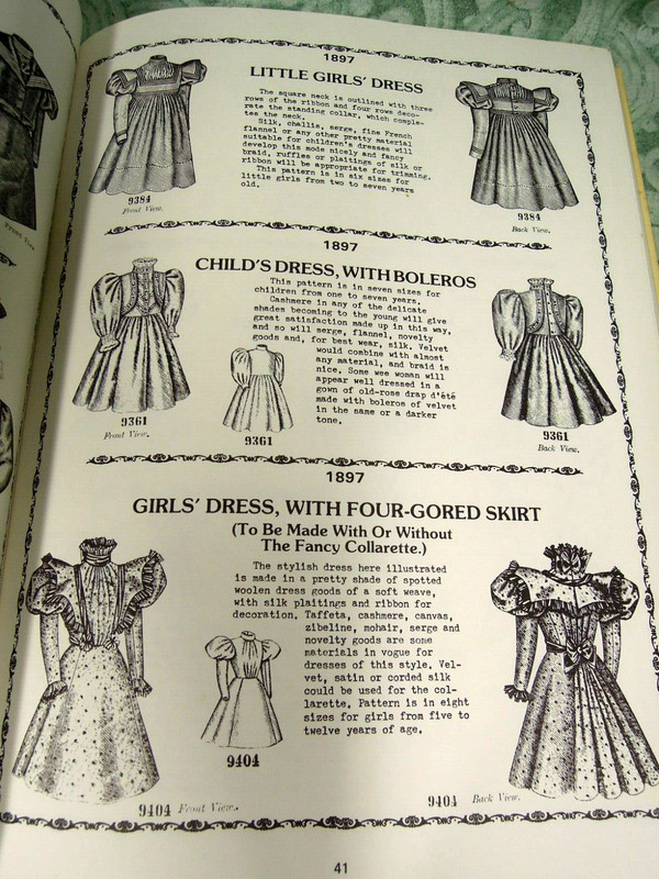 dd-436 Fashion book: 'ANTIQUE CHILDREN'S FASHIONS' BY Ulseth & Shannon, pb '82 gallery