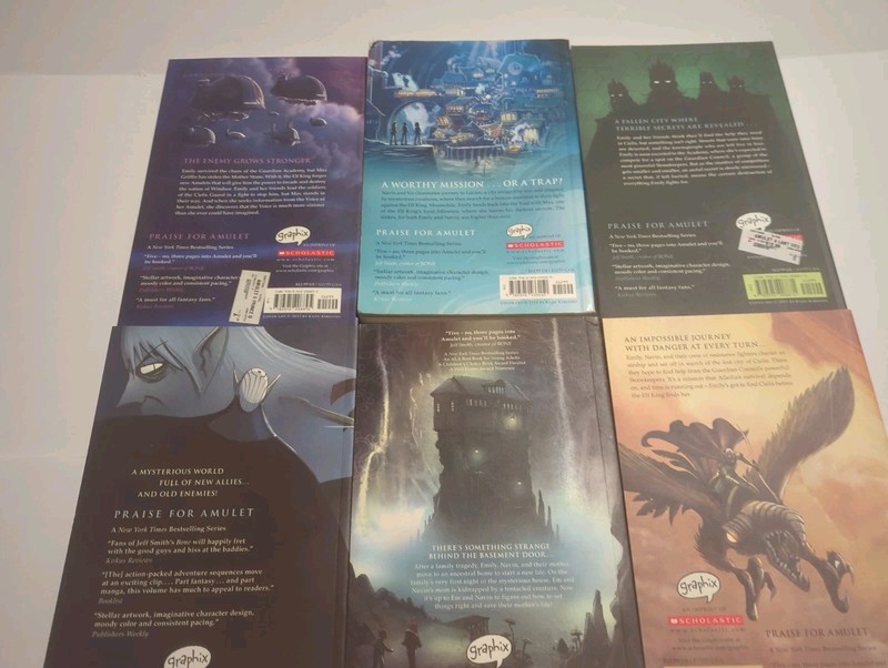 Amulet Book Set Series 1-6 Paperback Book Lot Collection by Kazu Kibuishi gallery