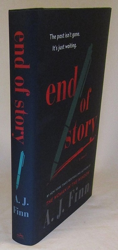 SIGNED End of Story by A.J. Finn FIRST EDITION WITH PAW STAMP New gallery