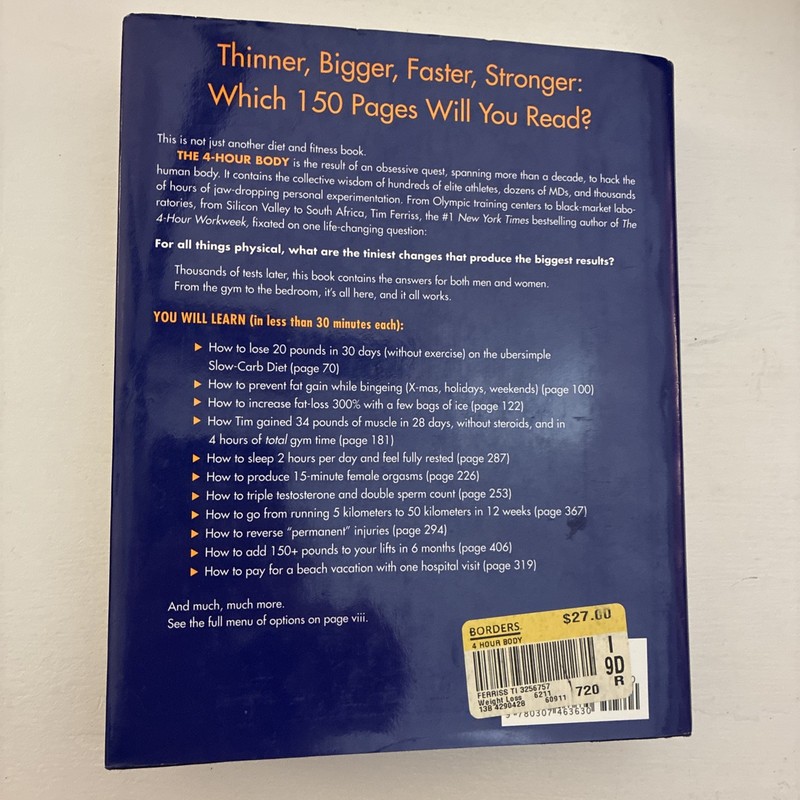 The 4-Hour Body – Timothy Ferriss (Hardcover) gallery
