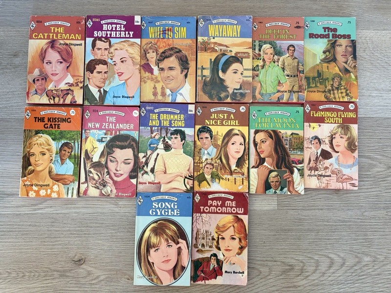 Vintage Harlequin Romance Lot of 27 Red Edge P/B Betty Neels And Others.