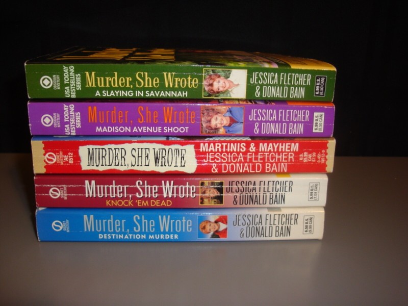 Murder She Wrote Series 5 Paperback Lot Jessica Fletcher Donald Bain Mystery gallery