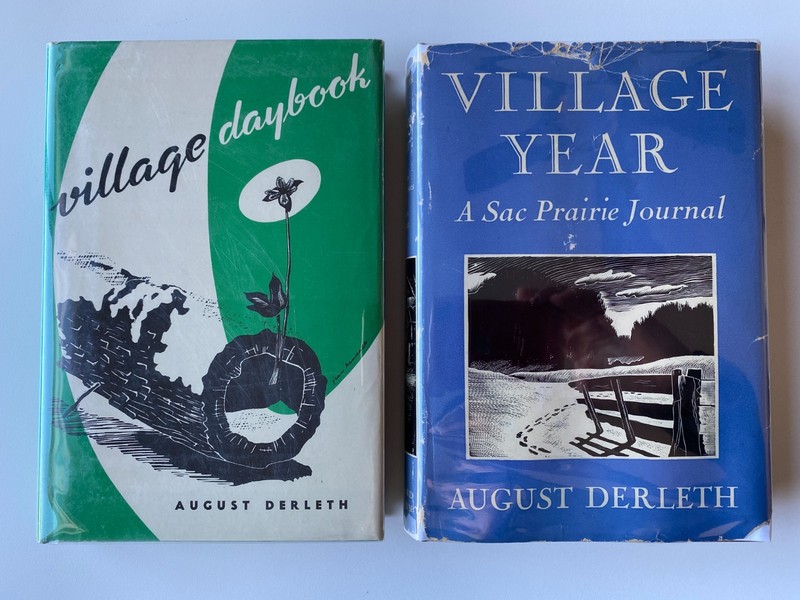 AUGUST DERLETH HCDJ LOT 2~Village Daybook Year~SAC PRAIRIE JOURNAL~Wisconsin~ gallery