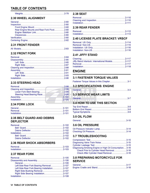 HARLEY-DAVIDSON VRSC V-Rod Models Service Manual 2013 - WIRE BOUND - COVERS gallery