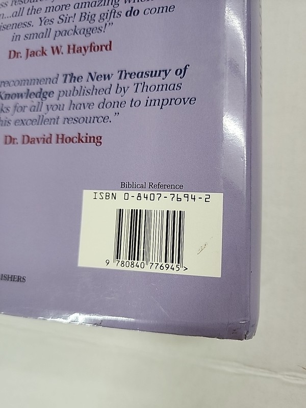 The New Treasury of SCRIPTURE KNOWLEDGE Revised by Smith, 1992 HB DJ Bible Study gallery